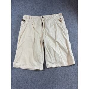 G Star Raw Chino Shorts Mens 36x32 Beige Lightweight Summer Casual Streetwear